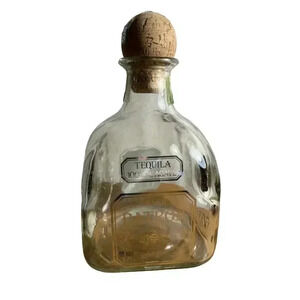 Patron Glass Bottle Large 1.75‎ L EMPTY glass repurpose